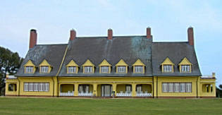 The historic Whalehead Club in Corolla on the Outer Banks of NC